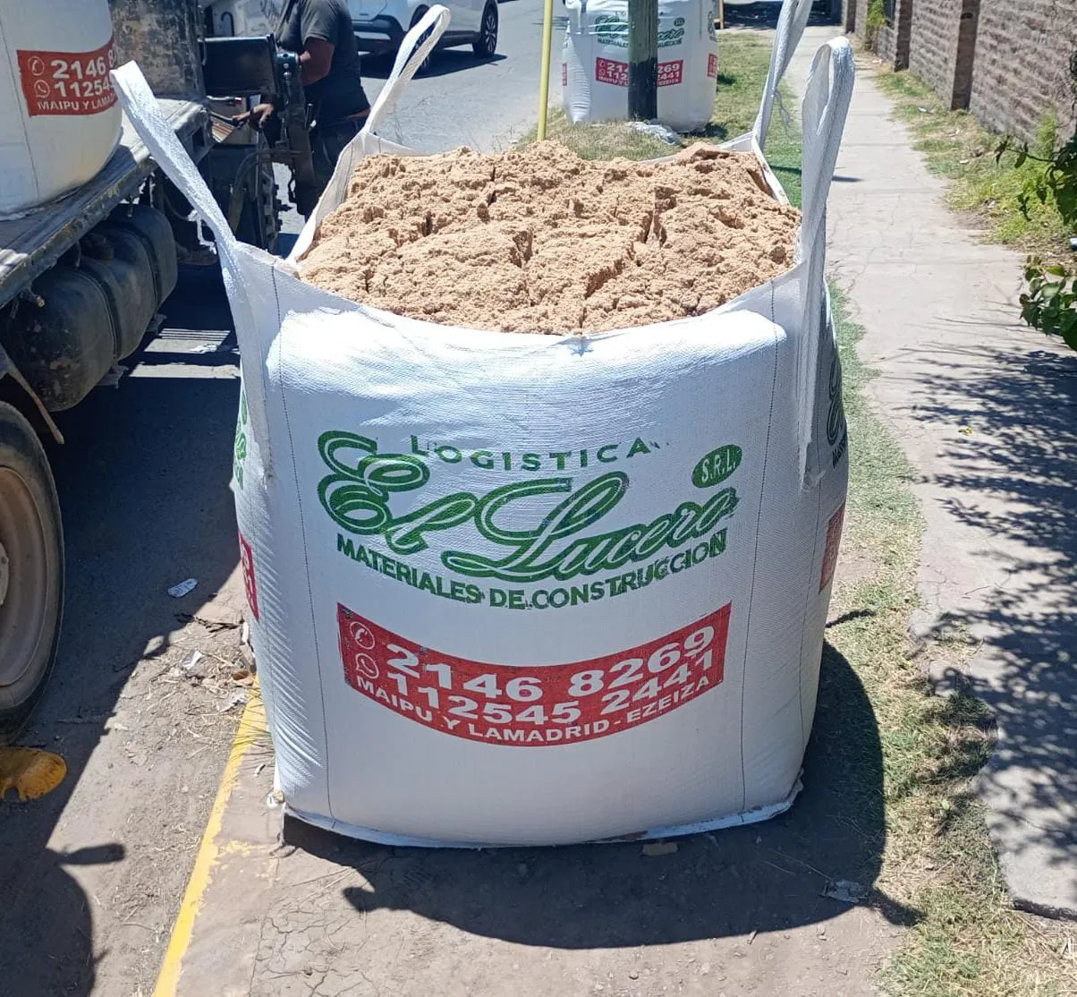 Arena fina lista para construcción